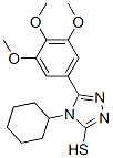 4-环己基-5-(3,4,5-三甲氧基苯基)-4H-[1,2,4]噻唑-3-硫醇结构式_26028-97-7结构式