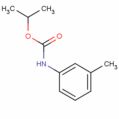 N-(间甲苯)氨基甲酸异丙酯结构式_2610-63-1结构式