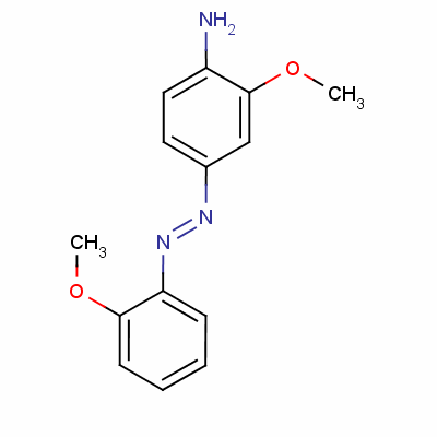 2-甲氧基-4-(o-甲氧基苯基氮杂)苯胺结构式_2615-05-6结构式