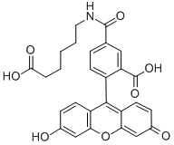6-[荧光素-5(6)-甲酰氨基]-己酸结构式_265981-56-4结构式