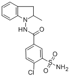 吲达帕胺结构式_26807-65-8结构式