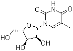 2-脱氧-l-胸苷结构式_26879-47-0结构式