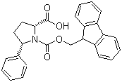N-芴甲氧羰基-(2R,5S)-5-苯基吡咯烷-2-羧酸结构式_269078-69-5结构式