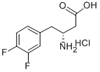 (R)-3-氨基-4-(3,4-二氟-苯基)-丁酸盐酸盐结构式_269396-58-9结构式