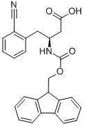 Fmoc-(s)-3-氨基-4-(2-氰基苯基)丁酸结构式_270065-84-4结构式