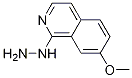 1-肼基-7-甲氧基异喹啉结构式_27187-10-6结构式