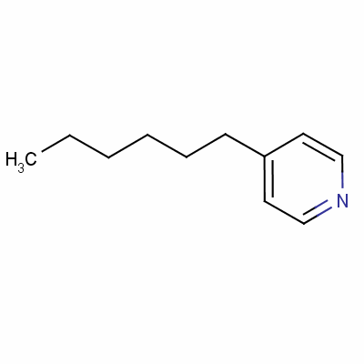 4-己基吡啶结构式_27876-24-0结构式