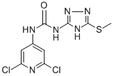 N-(2,6-二氯-4-吡啶 )-n’-[5-(甲基硫代)-4H-1,2,4-噻唑-3-基]脲结构式_287174-87-2结构式