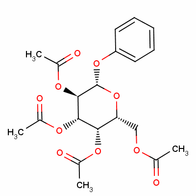 苯基-2,3,4,6-四-O-乙酰基-beta-D-吡喃半乳糖苷结构式_2872-72-2结构式