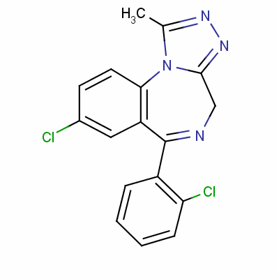 三唑仑结构式_28911-01-5结构式