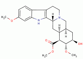 (3beta,16beta,17alpha,18beta,20alpha)-18-羟基-11,17-二甲氧基育亨宾-16-羧酸甲酯结构式_2901-66-8结构式