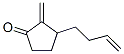 Cyclopentanone, 3-(3-butenyl)-2-methylene-(9ci) Structure