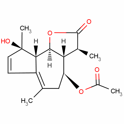 (-)-母菊素结构式_29041-35-8结构式