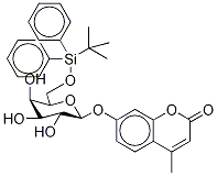 4-甲基伞形酮6-O-(叔-丁基二苯基硅烷基)-beta-D-吡喃半乳糖苷结构式_296776-03-9结构式