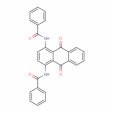 N,N-(9,10-二氢-9,10-二氧代-1,4-蒽二基)双-(9ci)苯甲酰胺结构式_2987-68-0结构式