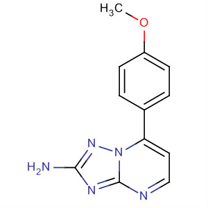 7-(4-甲氧基苯基)[1,2,4]噻唑并[1,5-a]-嘧啶-2-胺结构式_303145-64-4结构式