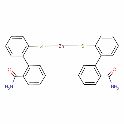 二[N-(2-巯基苯基)苯甲酰胺基-N,S]锌结构式_30429-79-9结构式