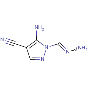 (9ci)-5-氨基-1-(亚肼基甲基)-1H-吡唑-4-甲腈结构式_30433-65-9结构式