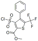 3-(氯磺酰基)-4-苯基-5-(三氟甲基)噻吩-2-羧酸甲酯结构式_306935-98-8结构式