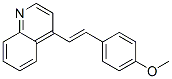 (E)-4-(4-甲氧基苯乙烯基)喹啉结构式_31059-69-5结构式