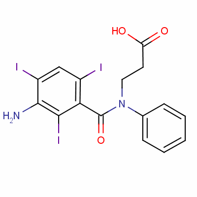 碘苯扎酸结构式_3115-05-7结构式