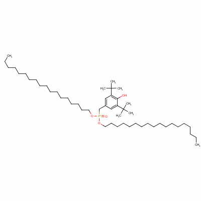 3,5-二叔丁基-4-羟基苄基磷酸双十八酯结构式_3135-18-0结构式