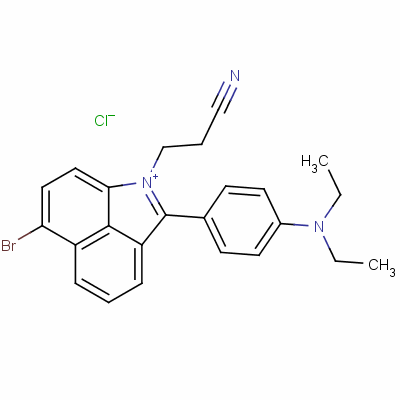 6-溴-1-(2-氰基乙基)-2-[4-(二乙基氨基)苯基]苯并[cd]吲哚鎓氯化物结构式_31352-16-6结构式