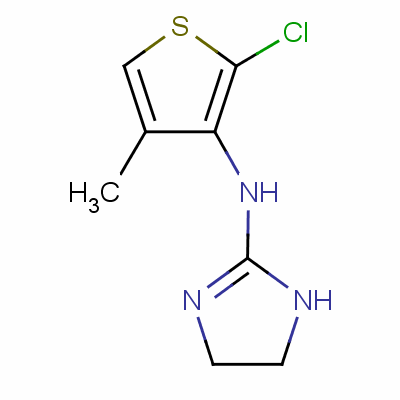 N-(2-氯-4-甲基噻吩-3-基)-4,5-二氢-1H-咪唑-2-胺结构式_31428-61-2结构式