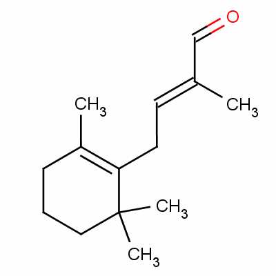 2-甲基-4-(2,6,6-三甲基-1-环己烯-1-基)-2-丁醛结构式_3155-71-3结构式