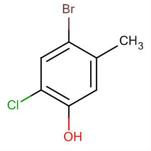 4-溴-2-氯-5-甲基苯酚结构式_319473-24-0结构式