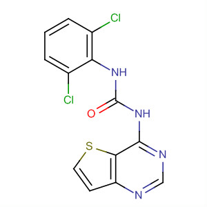 1-(2,6-二氯苯基)3-(噻吩并[3,2-d]嘧啶-4-基)脲结构式_320364-77-0结构式