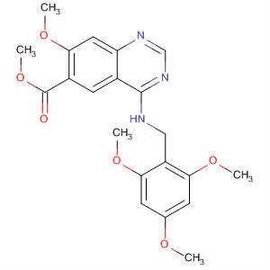 7-甲氧基-4-(2,4,6-三甲氧基苄基氨基)喹唑啉-6-羧酸甲酯结构式_320366-78-7结构式