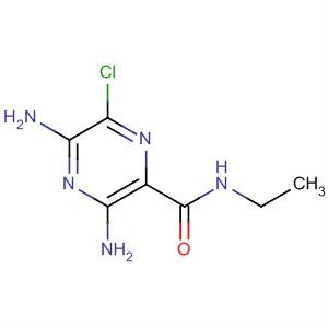 3,5-二氨基-6-氯-N-乙基-2-吡嗪羧酰胺结构式_32209-52-2结构式
