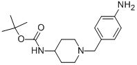 4-叔丁氧基羰基氨基-1-(4-氨基苄基 )哌啶结构式_323578-56-9结构式