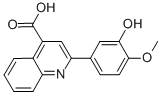 2-(3-羟基-4-甲氧基苯基)喹啉-4-羧酸结构式_32366-62-4结构式