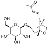 4-[(1S,3S,5R,8R)-3-(BETA-D-吡喃葡糖氧基)-1,5-二甲基-6-氧杂二环[3.2.1]辛-8-基]-2-丁酮结构式_325686-49-5结构式