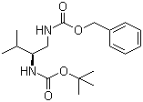 (S)-1-Cbz-氨基-2-Boc-氨基-异戊烷结构式_325722-26-7结构式
