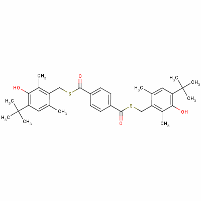 S,S-双[[4-(1,1-二甲基乙基)-3-羟基-2,6-二甲基苯基]甲基]四邻苯二甲酸酯结构式_32657-12-8结构式