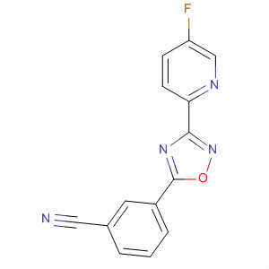 3-(5-氟吡啶-2-基)-5-(3-氰基苯基)-1,2,4-噁二唑结构式_327056-25-7结构式