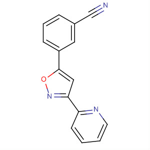 5-(3-氰基苯基)-3-(吡啶-2-基)-1,2-噁唑结构式_327058-83-3结构式