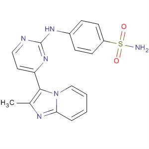2-(4-氨磺酰基苯胺)-4-(2-甲基咪唑并[1,2-a]吡啶-3-基)嘧啶结构式_328061-32-1结构式