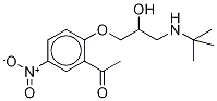 5-硝基-2-(3-(叔丁基氨基)-2-羟基丙氧基)苯乙酮结构式_329722-32-9结构式