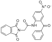 N-(2-苯甲酰基-4-硝基苯基)-1,3-二氢-1,3-二氧代-2H-异吲哚-2-乙酰胺结构式_33311-76-1结构式