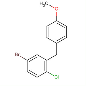 2-(4-甲氧基苄基)-4-溴-1-氯苯结构式_333361-51-6结构式