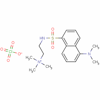 (丹磺酰氨基乙基)-三甲基高氯酸铵结构式_33423-98-2结构式