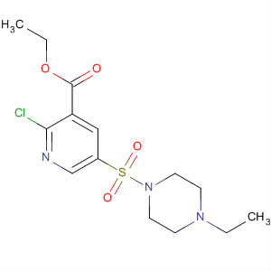 2-氯-5-(4-乙基-1-哌嗪磺酰基)烟酸乙酯结构式_334708-08-6结构式