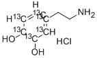 盐酸多巴胺-13C6结构式_335080-94-9结构式