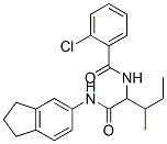 (9ci)-2-氯-n-[1-[[(2,3-二氢-1H-茚-5-基)氨基]羰基]-2-甲基丁基]-苯甲酰胺结构式_335249-65-5结构式