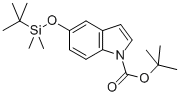 5-(叔丁基二甲基甲硅烷基氧基)-1H-吲哚-1-羧酸叔丁酯结构式_335649-60-0结构式