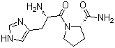 (2S)-1-[(2S)-2-氨基-3-(3H-咪唑-4-基)丙酰基]吡咯烷-2-甲酰胺结构式_33605-69-5结构式